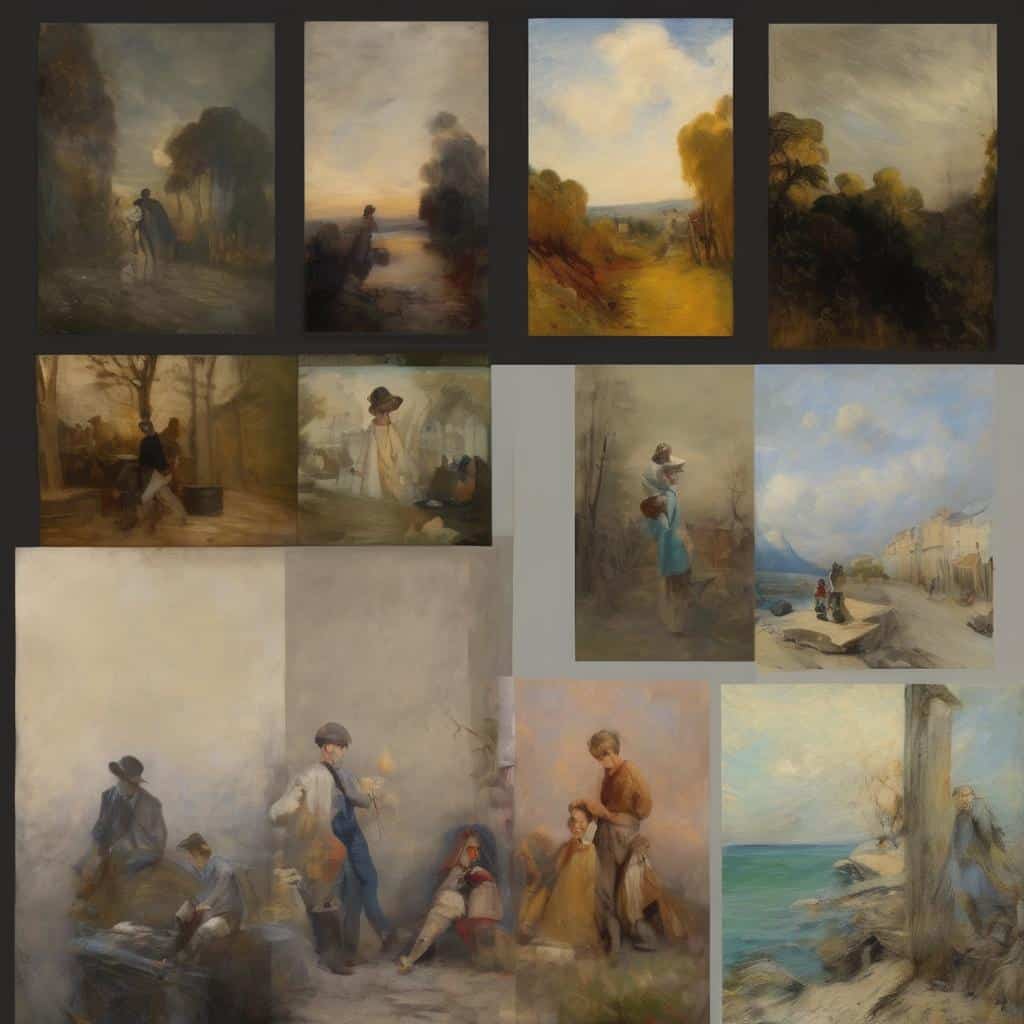 Ονειρική τοπιογραφία με εποχικές φωτεινότητες και δημιουργικές προσεγγίσεις στην τέχνη, από το Bookak.shop.